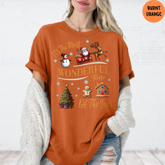 Comfort Colors® Christmas Time Shirt, It's The Most Wonderful Time Of Year, Christmas Shirt, Cute Christmas Gift