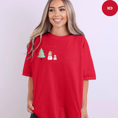 Comfort Colors® Christmas Snowman Shirt, Christmas Shirt, Snowman Shirt, Cute Snowman Shirt, Christmas Gift, Christmas Party T-Shirt