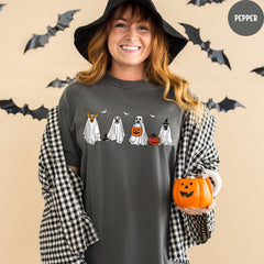 Comfort Colors® Halloween Ghost Shirt, Funny Halloween Shirt, Halloween Party Tee, Halloween Pumpkin Shirt, Spooky Season Shirt
