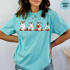 Comfort Colors® Halloween Shirt, Halloween Pumpkin Ghost Shirt, Halloween Ghost Shirt, Halloween Pumpkin Shirt, Spooky Pumpkin Tee