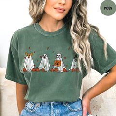 Comfort Colors® Halloween Shirt, Halloween Pumpkin Ghost Shirt, Halloween Ghost Shirt, Halloween Pumpkin Shirt, Spooky Pumpkin Tee
