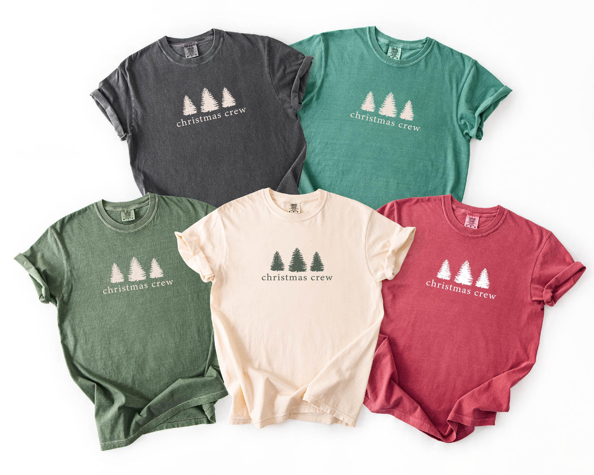 Comfort Colors® Christmas Crew Shirts - Family Christmas T-Shirts - Matching Holiday Tee - Xmas Reunion Outfit