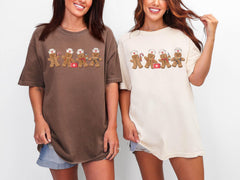 Comfort Colors® Nurse Christmas Shirt - Gingerbread Cookie T-Shirt - Holiday Tee - Retro Christmas