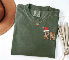 Comfort Colors® RN Christmas Shirt - Festive Nurse T-Shirt - Gingerbread Nurse Tee - Relaxed Retro Fit