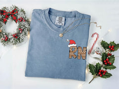 Comfort Colors® RN Christmas Shirt - Festive Nurse T-Shirt - Gingerbread Nurse Tee - Relaxed Retro Fit