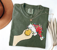 Comfort Colors® Christmas Goose Shirt - Funny Goose T-Shirt - Festive Tee - Xmas Duck Crewneck