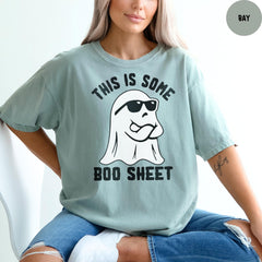 Comfort Colors® This is Some Boo Sheet, Cute Ghost Shirt, Funny Halloween T Shirt, Gift for Halloween, Halloween Ghost Shirt