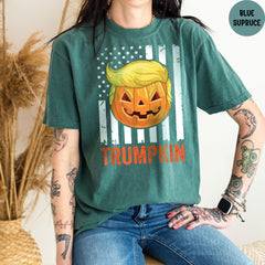 Comfort Colors® Halloween Trumpkin Shirt, Halloween Shirt, Pumpkin Trump T-Shirt, Halloween Party Costume, Trump T-Shirt