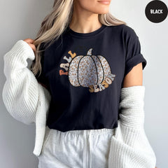 Comfort Colors® Fall Season T-Shirt, Fall Pumpkin Shirt, Floral Fall Shirt, Autumn Shirt, Fall Apparel, Thanksgiving Gifts
