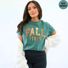 Comfort Colors® Fall Vibes Shirt, Autumn Shirt, Fall Season Shirt, Thanksgiving Tshirt, Lovely Fall Tee, Thanksgiving Fall Gift
