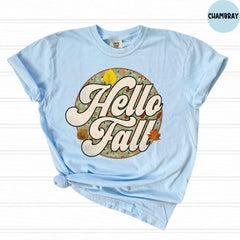 Comfort Colors® Hello Fall Shirt, Thanksgiving Shirt, Fall Vibes Shirt, Thankful Shirt, Fall Shirt, Family Matching Shirt