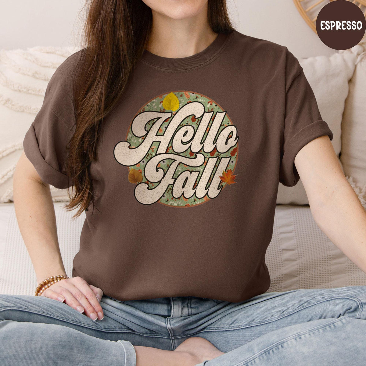 Comfort Colors® Hello Fall Shirt, Thanksgiving Shirt, Fall Vibes Shirt, Thankful Shirt, Fall Shirt, Family Matching Shirt