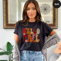 Comfort Colors® Hello Fall Shirt, Fall Shirts, Thanksgiving Shirt, Pumpkin Shirt, Autumn Shirt, Happy Fall Shirt, Fall Pumpkin