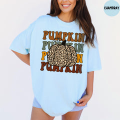 Comfort Colors® Fall Pumpkin T-Shirt, Autumn Fall Shirt, Pumpkin Season T-Shirt, Thanksgiving Shirt, Pumpkin Shirt, Autumn Shirt