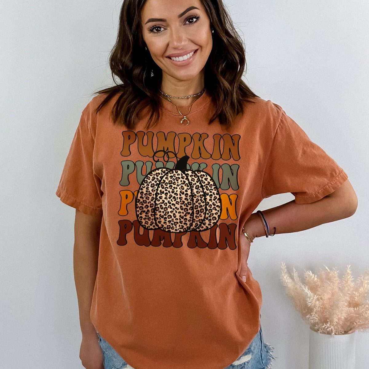 Comfort Colors® Fall Pumpkin T-Shirt, Autumn Fall Shirt, Pumpkin Season T-Shirt, Thanksgiving Shirt, Pumpkin Shirt, Autumn Shirt