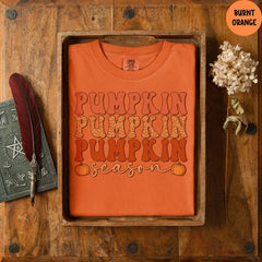 Comfort Colors® Pumpkin Season Shirt, Fall Pumpkin Shirt, Pumpkin Shirt, Fall Vibes Shirt, Women Fall Tees, Fall Season Shirts
