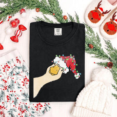 Comfort Colors® Christmas Goose Shirt - Funny Goose T-Shirt - Festive Tee - Xmas Duck Crewneck