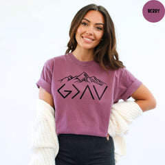 Comfort Colors® God Is Greater Than The Highs And Lows Shirt, Christian T-Shirt, Jesus Lover Shirt, Religious Shirt