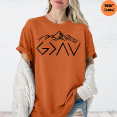 Comfort Colors® God Is Greater Than The Highs And Lows Shirt, Christian T-Shirt, Jesus Lover Shirt, Religious Shirt