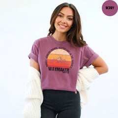 Comfort Colors® Way Maker Shirt, Miracle Worker, Promise Keeper, Christian Shirt, Church Shirt, Faith Shirt, Way Maker Song Shirt