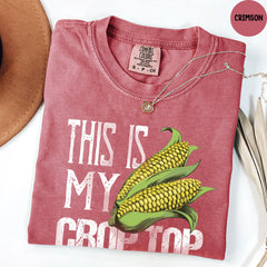 Comfort Colors® This Is My Crop Top Shirt, Farm Life T-Shirt, Gift For Farm Girl, Funny Farmer Shirt, Farmer shirt, Country Girl Shirt