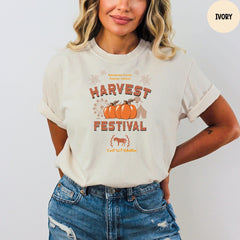 Comfort Colors® Harvest Festival Shirt, Pumpkin Harvest Shirt, Gift For Autumn Harvest Tshirt, Autumn Harvest Tshirt