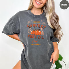 Comfort Colors® Harvest Festival Shirt, Pumpkin Harvest Shirt, Gift For Autumn Harvest Tshirt, Autumn Harvest Tshirt