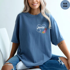 Comfort Colors® Custom Nurse Shirt, Personalized Shirt, Nurse Graduation Gift, Registered Nurse Gift, Nurse Appreciation Gift