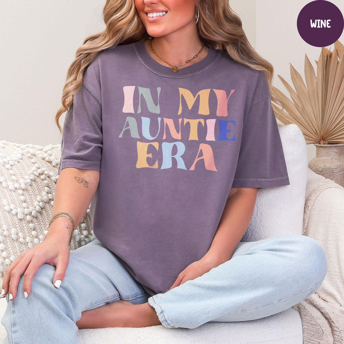 Comfort Colors® In My Auntie Era Shirt, Auntie Shirt, Gift for Aunt, Aunt Birthday Gift, Pregnancy Announcement Shirt for Aunt