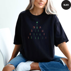 Comfort Colors® Fa La La Christmas Tree Shirt, Funny Christmas T-Shirt, Cute Christmas Shirt, Holiday Shirt, Christmas Gifts