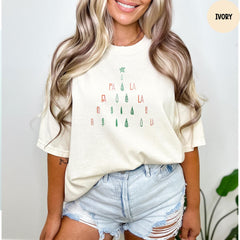 Comfort Colors® Fa La La Christmas Tree Shirt, Funny Christmas T-Shirt, Cute Christmas Shirt, Holiday Shirt, Christmas Gifts