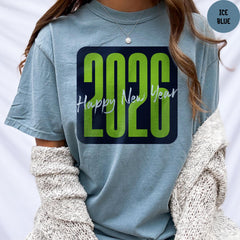 Comfort Colors® Happy New Year Shirt, Hello 2026 Shirt, Happy New Year Party T-Shirt, Family Holiday Tee, New Year Crew Shirt