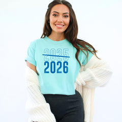 Comfort Colors® Happy New Year Shirt, Goodbye 2025, Hello 2026 Shirt, Happy New Year 2026 Crew Shirt, Christmas Matching Family Tee