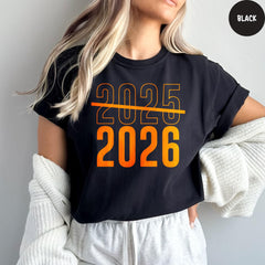 Comfort Colors® Happy New Year Shirt, Goodbye 2025, Hello 2026 Shirt, Happy New Year 2026 Crew Shirt, Christmas Matching Family Tee