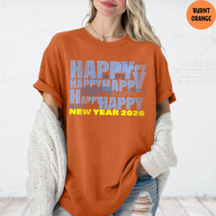 Comfort Colors® Happy New Year Shirt, Hello 2026 Shirt, Christmas Shirt, Welcome 2026 Shirt, New Year Shirt, Christmas Gift