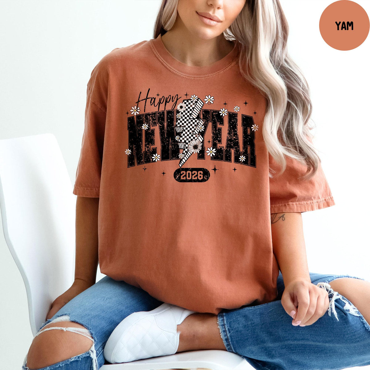 Comfort Colors® Happy New Year 2026 Shirt, Hello 2026 Shirt, Cheers Shirt, New Year Party Shirt, Happy New Years T-Shirt