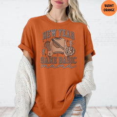 Comfort Colors® New Year Same Basic Mama, Gift for Mom, Happy New Year Tee, Mama T-shirt, Disco Ball Shirt, Mom Life Gift