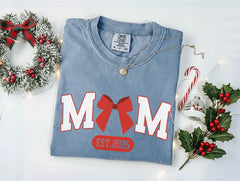 Comfort Colors® Christmas Mom Dad Shirt - Matching Xmas T-Shirts - New Mom Dad Tee - Couple Gift
