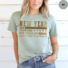 Comfort Colors® Happy New Year Shirt, New Year 2026 Shirt, Champagne T-shirt, New Years Eve Shirt, New Years Eve Party T-shirt