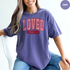 Comfort Colors® Loved John 3:16 Shirt, Valentines Day Shirt, Jesus Shirt, Christian T Shirt, Religious Shirt, Christian Valentines Day Tee