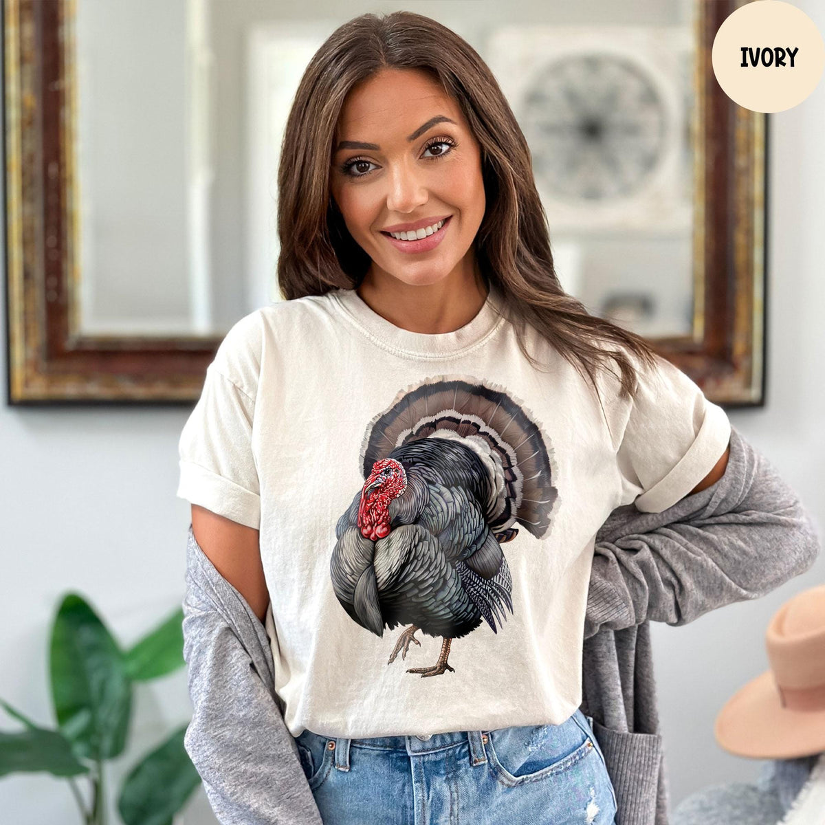 Comfort Colors® Thanksgiving Shirt, Turkey Shirt, Thanksgiving Tee, Fall Turkey Shirts, Funny Thanksgiving Gifts, Family T-shirts