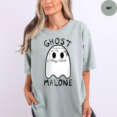 Comfort Colors® Ghost Malone Shirt, Cute Ghost Shirt, Halloween Ghost Shirt, Funny Halloween Shirt, Spooky Season Shirt