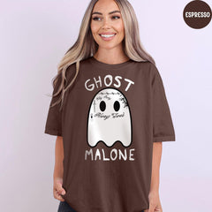 Comfort Colors® Ghost Malone Shirt, Cute Ghost Shirt, Halloween Ghost Shirt, Funny Halloween Shirt, Spooky Season Shirt