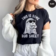 Comfort Colors® This is Some Boo Sheet, Cute Ghost Shirt, Funny Halloween T Shirt, Gift for Halloween, Halloween Ghost Shirt