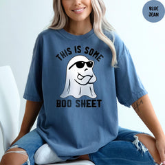 Comfort Colors® This is Some Boo Sheet, Cute Ghost Shirt, Funny Halloween T Shirt, Gift for Halloween, Halloween Ghost Shirt