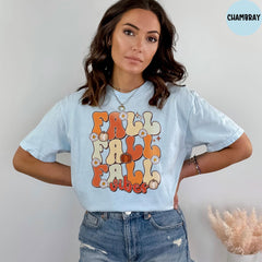 Comfort Colors® Fall Vibes T-Shirt, Pumpkin Season Shirt, Thanksgiving Tshirt, Fall Season Shirt, Thanksgiving Gifts