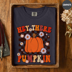 Comfort Colors® Hey There Pumpkin Shirt, Fall Pumpkin Shirt, Cute Fall Shirt, Thanksgiving Tshirt, Thankful Shirt, Hello Pumpkin