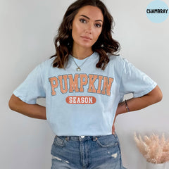 Comfort Colors® Pumpkin Season Shirt, Fall Pumpkin Shirt, Pumpkin Shirt, Fall Vibes Shirt, Tis The Season Shirt, Fall Season Shirts