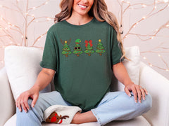Christmas Tree T-Shirt - Cute Winter Tee - Festive Xmas Gift - Holiday Crewneck - Matching Christmas - Winter Shirt - Vintage Trees Tee