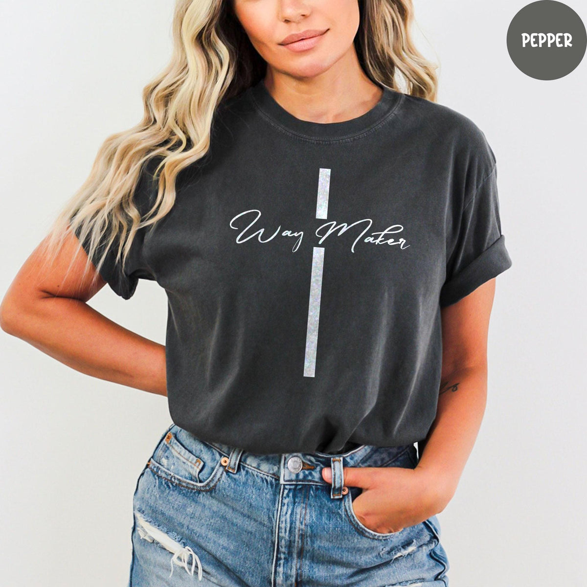 Comfort Colors® Way Maker Shirt, Inspirational Shirt, Religious Shirt, Faith Shirt, Bible Verse Tee, Family Matching Shirt